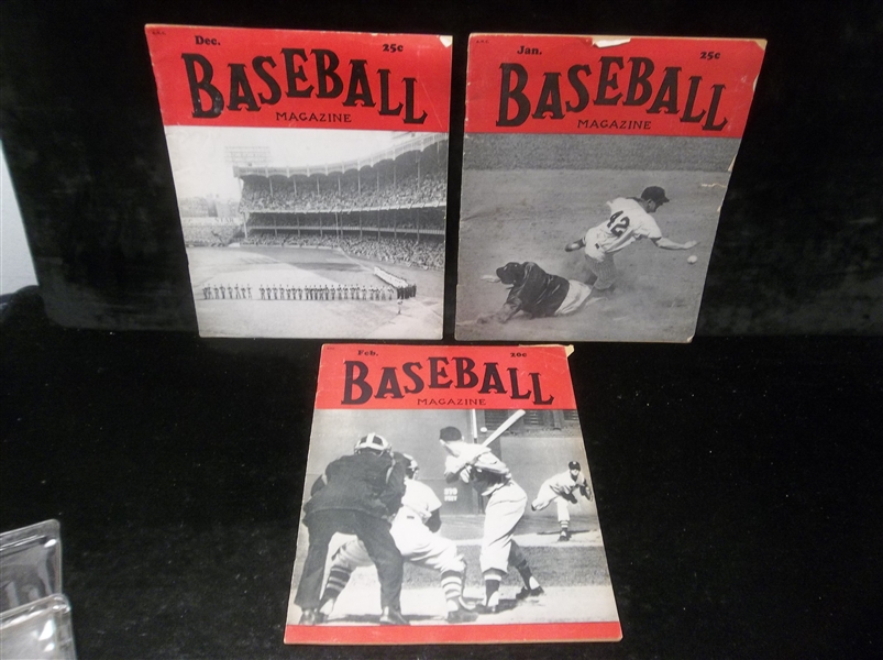 Lot Detail - 1949-’51 Baseball Magazines- 3 Diff. Issues