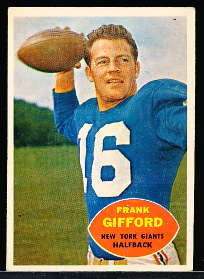 1960 Topps Fb- #74 Frank Gifford, Giants