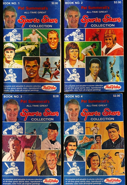 1981 True Value Hardware “Pat Summerall’s All-Time Sports Stars” Set of 4 Small Booklets