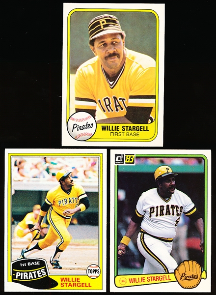 Willie Stargell Baseball Card Lot- 50 Asst