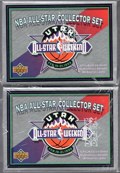 1992-93 Upper Deck NBA All Star Weekend Collector Set of 40- 2 Factory Sealed Sets