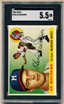1955 Topps Baseball- #155 Ed Mathews, Braves- SGC 5.5 (Ex+)