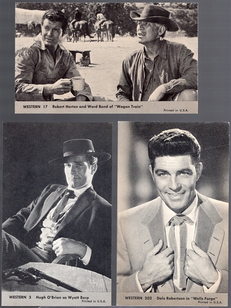 1959 Nu-Card TV Westerns Non-Sport- 13 Asst. Cards