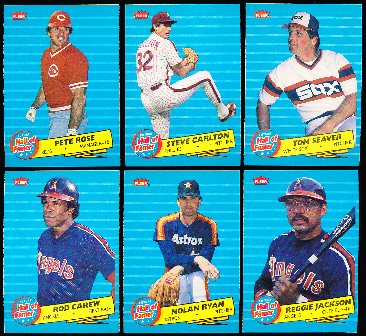 Lot Detail - 1986 Fleer Bb- “Future Hall Of Famer” Inserts- 30 Asst.