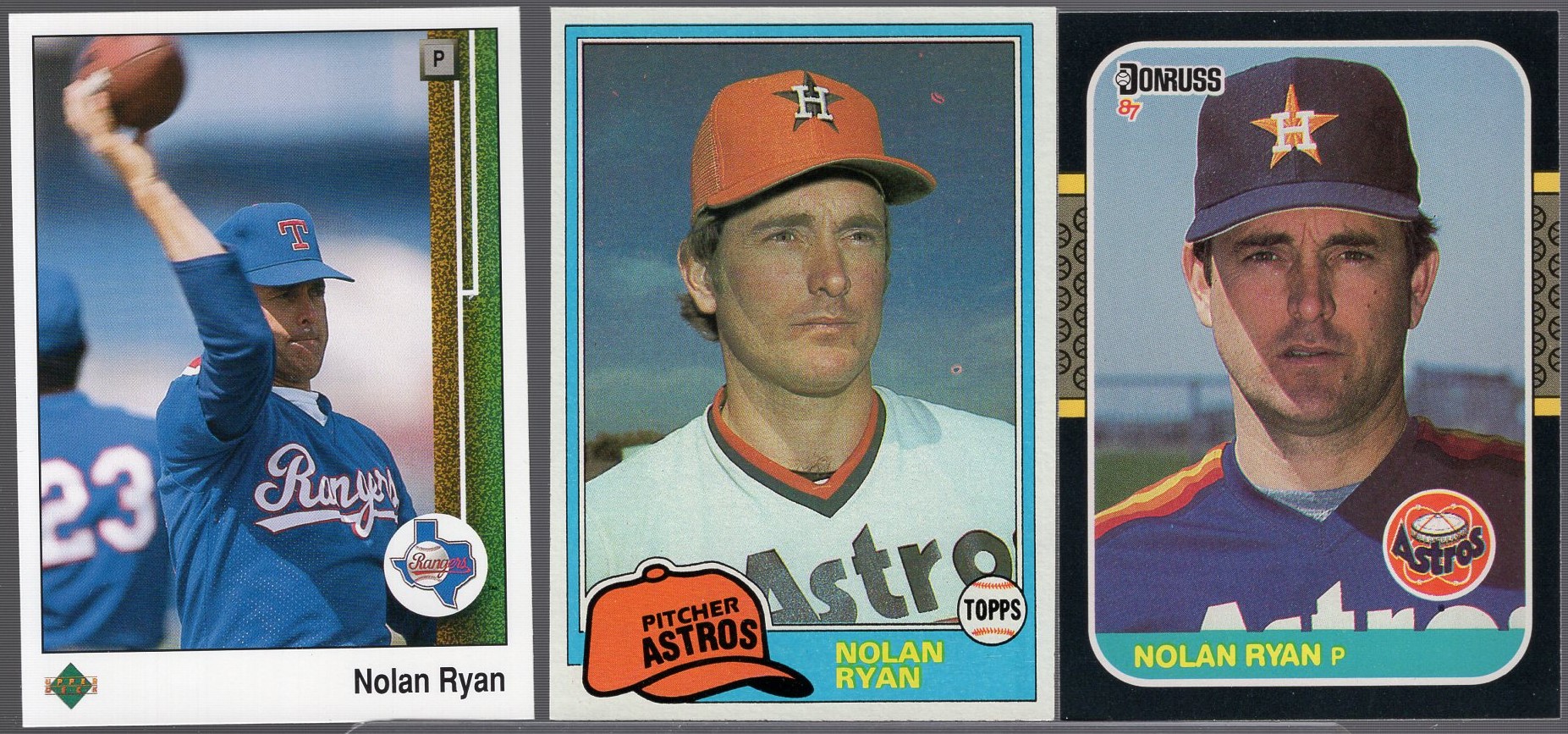 Lot Detail - Nolan Ryan- 90 Assorted Cards- 1981 thru 1993