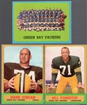 1963 Topps Fb- 3 Diff Green Bay Packers