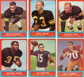 1963 Topps Fb- 6 Diff Steelers