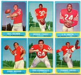 1963 Topps Fb- SF 49ers- 6 Diff