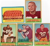 1963 Topps Fb- 12 Diff Wash. Redskins