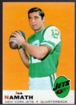 1969 Topps Fb- #100 Joe Namath, Jets