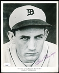 Autographed Chas. Gehringer “Greatest Living Player- 2nd Base” B & W Photo- JSA Certified