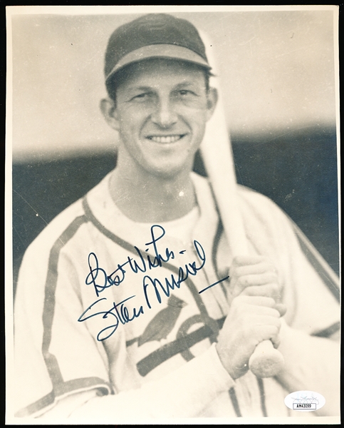 Autographed Stan Musial 8x10” 2nd Generation Cardinals Photo- JSA Certified