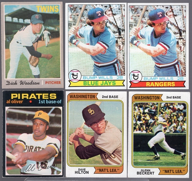 Six Unusual Baseball Cards