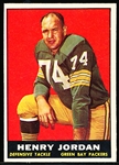1961 Topps Ftbl. #45 Henry Jordan RC, Packers
