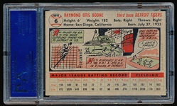 1956 Topps Baseball- #6 Ray Boone, Tigers- PSA Ex-Mt 6