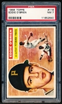 1956 Topps Baseball- #116 Eddie O’Brien, Pirates- PSA NM 7