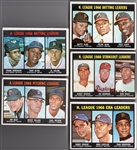1967 Topps Bb- 5 Diff Leaders