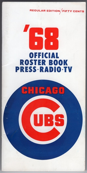 1968 Chicago Cubs Media Guide