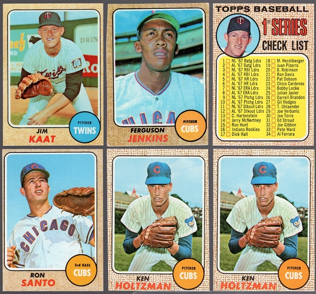 1968 Topps Bb- 6 Cards