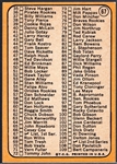 1968 Topps Bb- 6 Cards