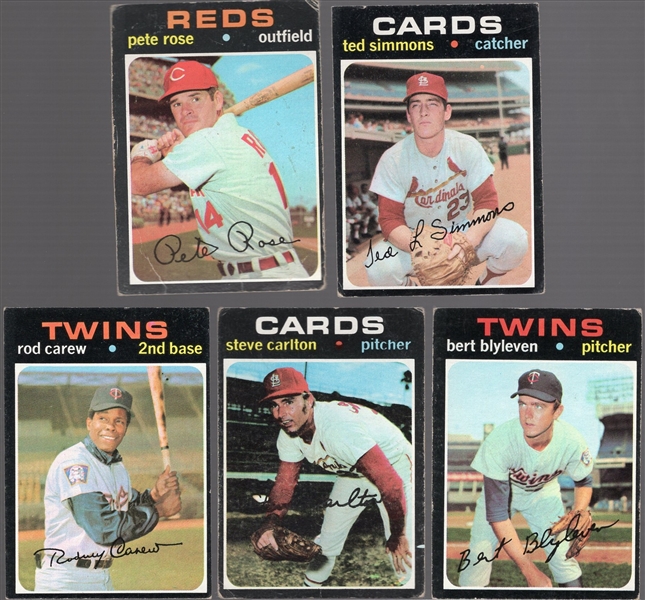 1971 Topps Bb- 5 Diff