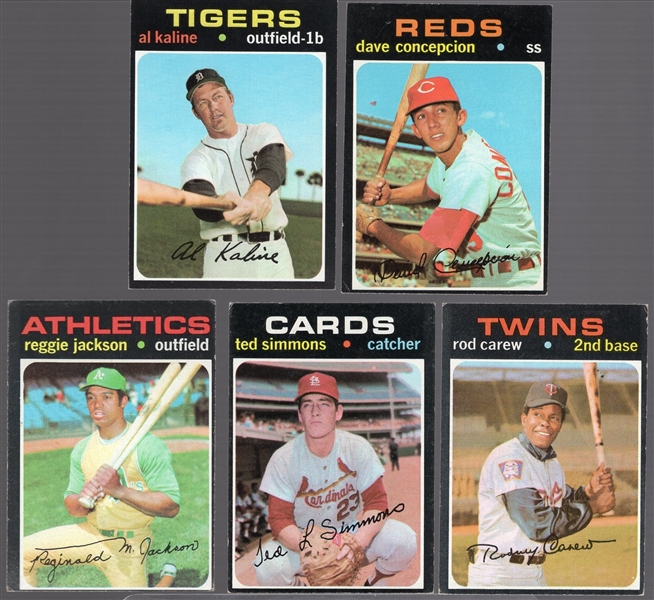 1971 Topps Bb- 5 Diff