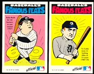 1972 Fleer/Laughlin- “Baseball’s Famous Feats” Set of 40