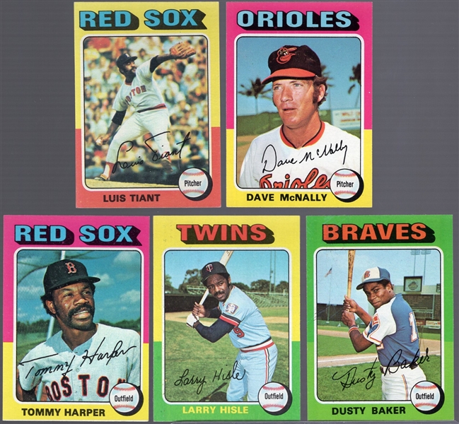 1975 Topps Baseball- 75 Diff