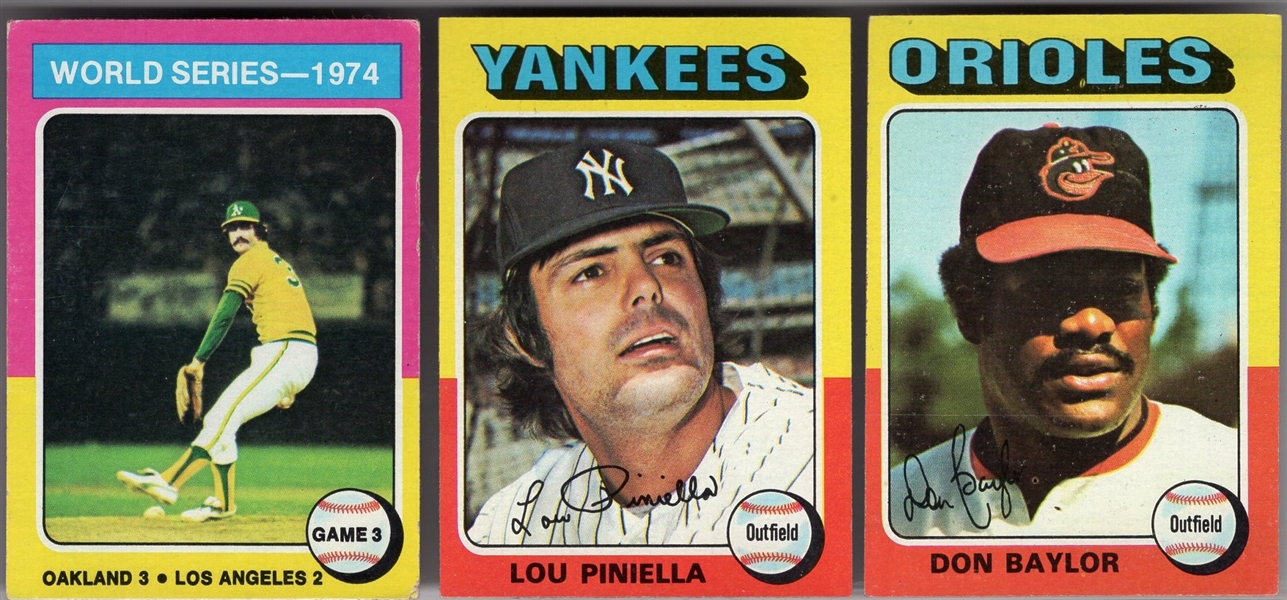 1975 Topps Baseball- 80 Asst