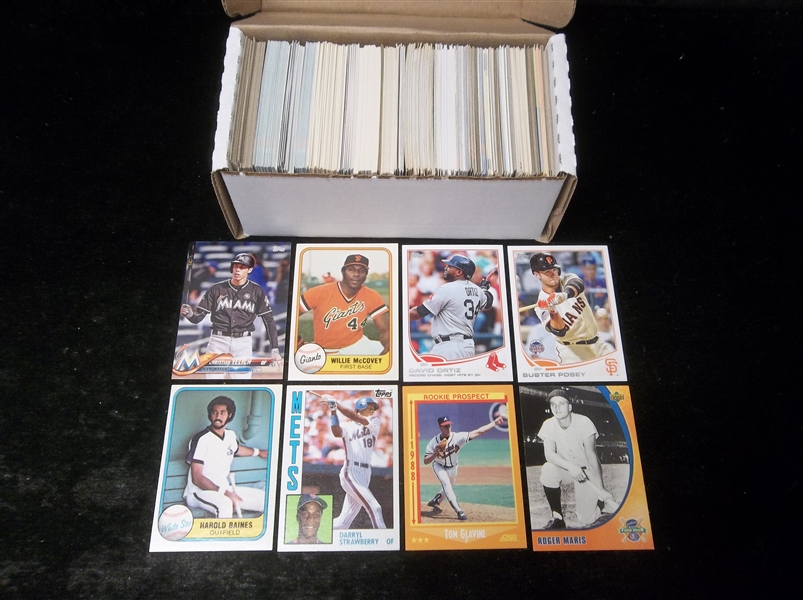Baseball Star Card Lot- 350 Stars- mostly 1980’s thru 2000’s