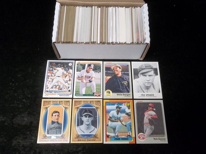 Baseball Star Card Lot- 350 Stars- mostly 1980’s thru early 2000’s
