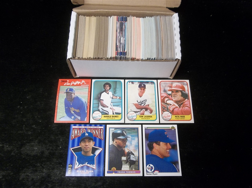 Baseball Star Card Lot- 350 Stars- mostly 1980’s thru early 2000’s
