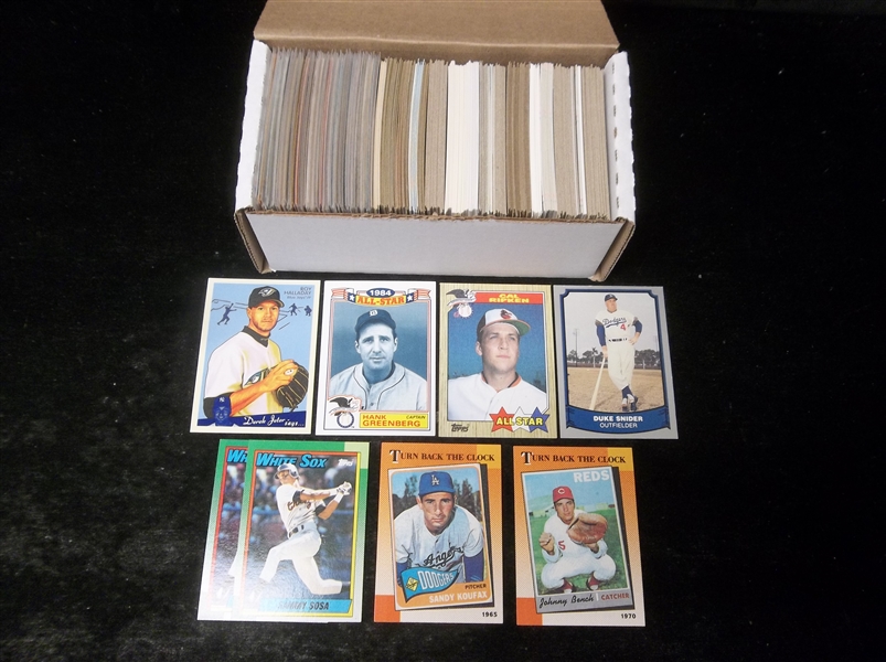 Baseball Star Card Lot- 350 Stars- mostly 1980’s thru early 2000’s