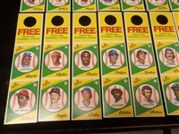 1981 Squirt Baseball 2-Card Perforated Panel Complete Set of 22 Panels