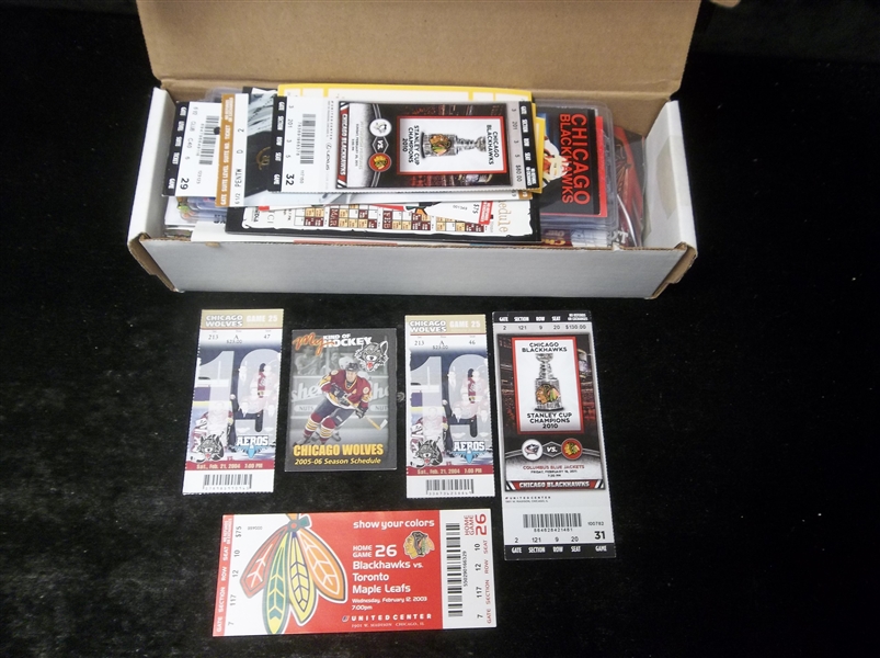 Chicago Black Hawks Hockey Pocket Schedules- 125 Asst- Mostly 1990’s thru 2018