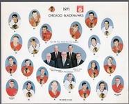 Chicagoland Dodge Dealers- Great Blackhawks Teams of the Past- 1971 Chicago Black Hawks Hockey Stanley Cup Finalist