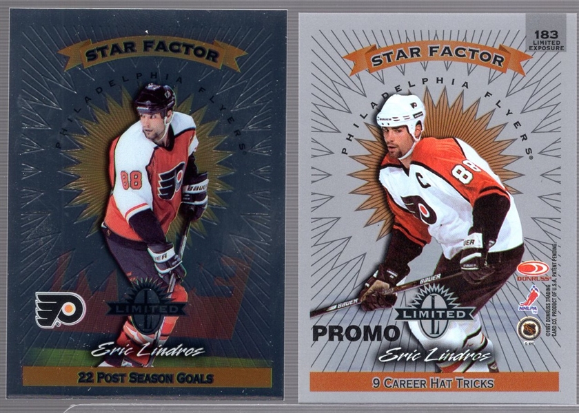 1997-98 Leaf Limited Hockey Promo-Star Factor #183 Eric Lindros Limited Exposure- 7 Cards