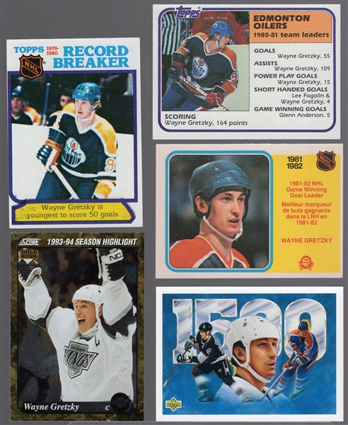 Wayne Gretzky Hockey Card Lot- 85 Asst- mostly 1989 thru 1994