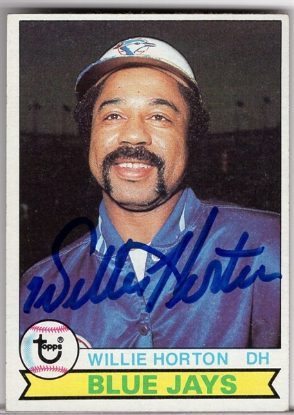 Autographed 1979 Topps Bsbl. #239 Willie Horton, Blue Jays