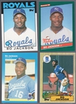 1986-87 Bo Jackson Bsbl.- 4 Diff. Rookie Cards