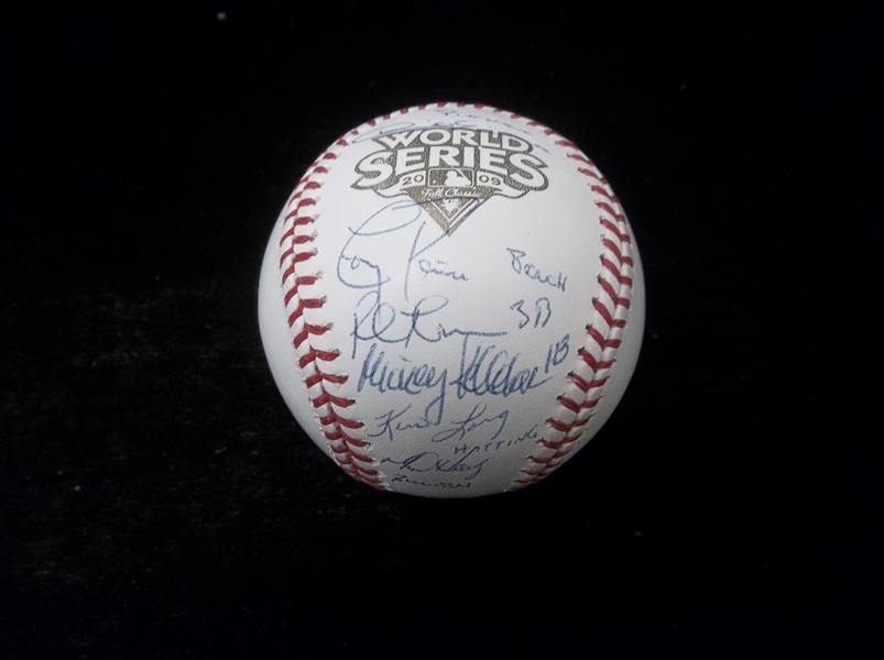 Autographed 2009 MLB World Series Baseball- Signed by the Champion New York Yankees Coaches- JSA Certified