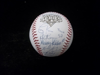 Autographed 2009 MLB World Series Baseball- Signed by the Champion New York Yankees Coaches- JSA Certified