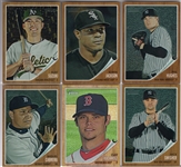 2011 Topps Heritage Bsbl. “Chrome/ Chrome Refractor”- 6 Diff. Cards