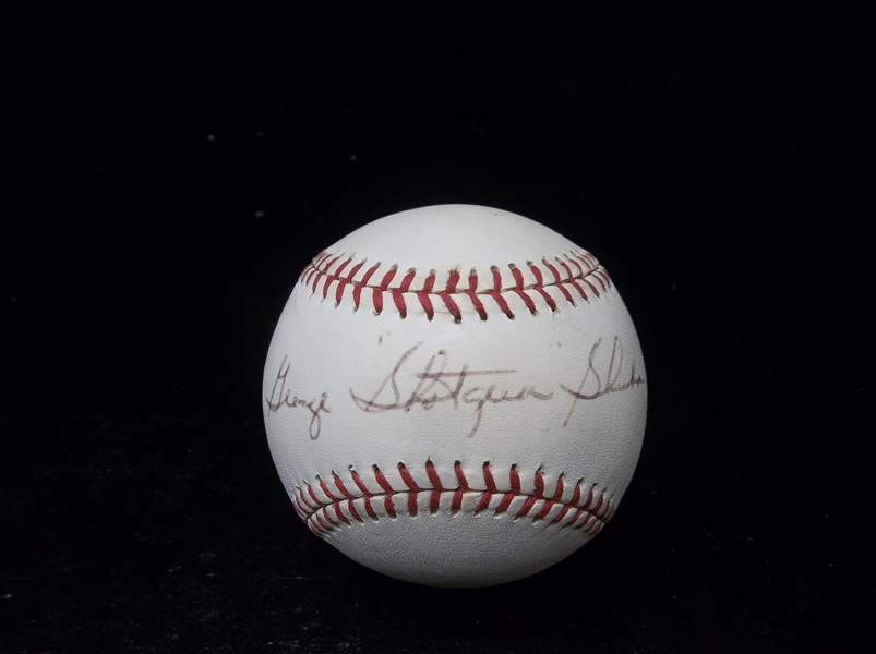 Autographed George “Shotgun” Shuba Voit “Major League” Baseball