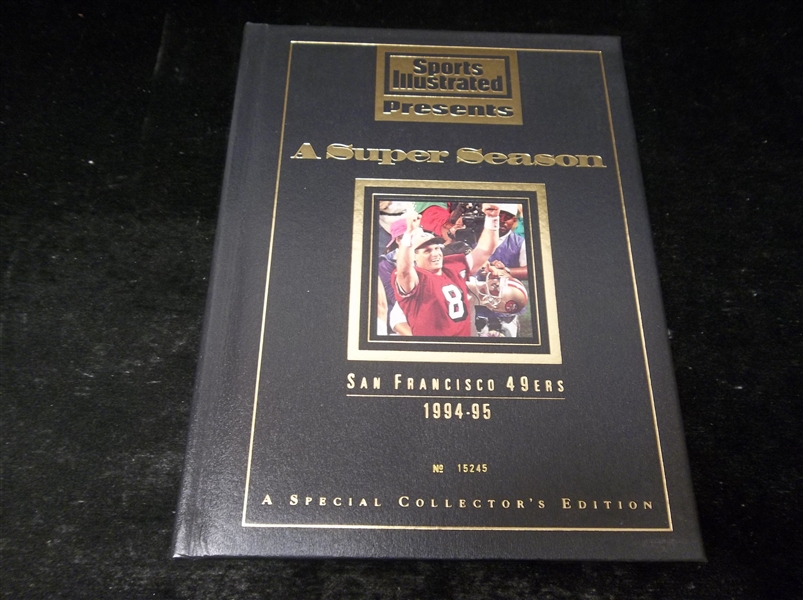 1995 Sports Illustrated Presents “A Super Season: S.F. 49ers 1994-95” Leatherette Cover- #15245