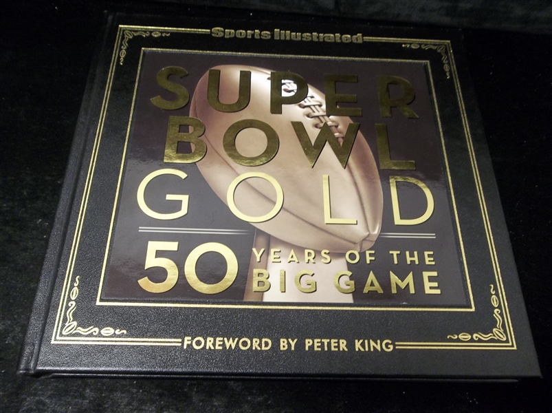 2015 Sports Illustrated Super Bowl Gold: 50 Years of the Big Game Limited Ed. Leather Cover