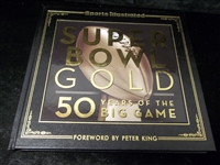 2015 Sports Illustrated Super Bowl Gold: 50 Years of the Big Game Limited Ed. Leather Cover