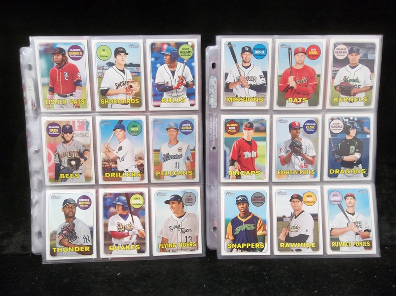 2018 Topps Heritage Minor League Baseball Near Set in Pages- 212 of 220 Cards