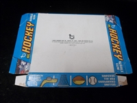 1972-73 Topps Hockey Folded-Down 10 Cent Display Box Signed on Lid by Wayne Cashman