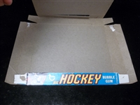 1972-73 Topps Hockey Folded-Down 10 Cent Display Box Signed on Lid by Wayne Cashman
